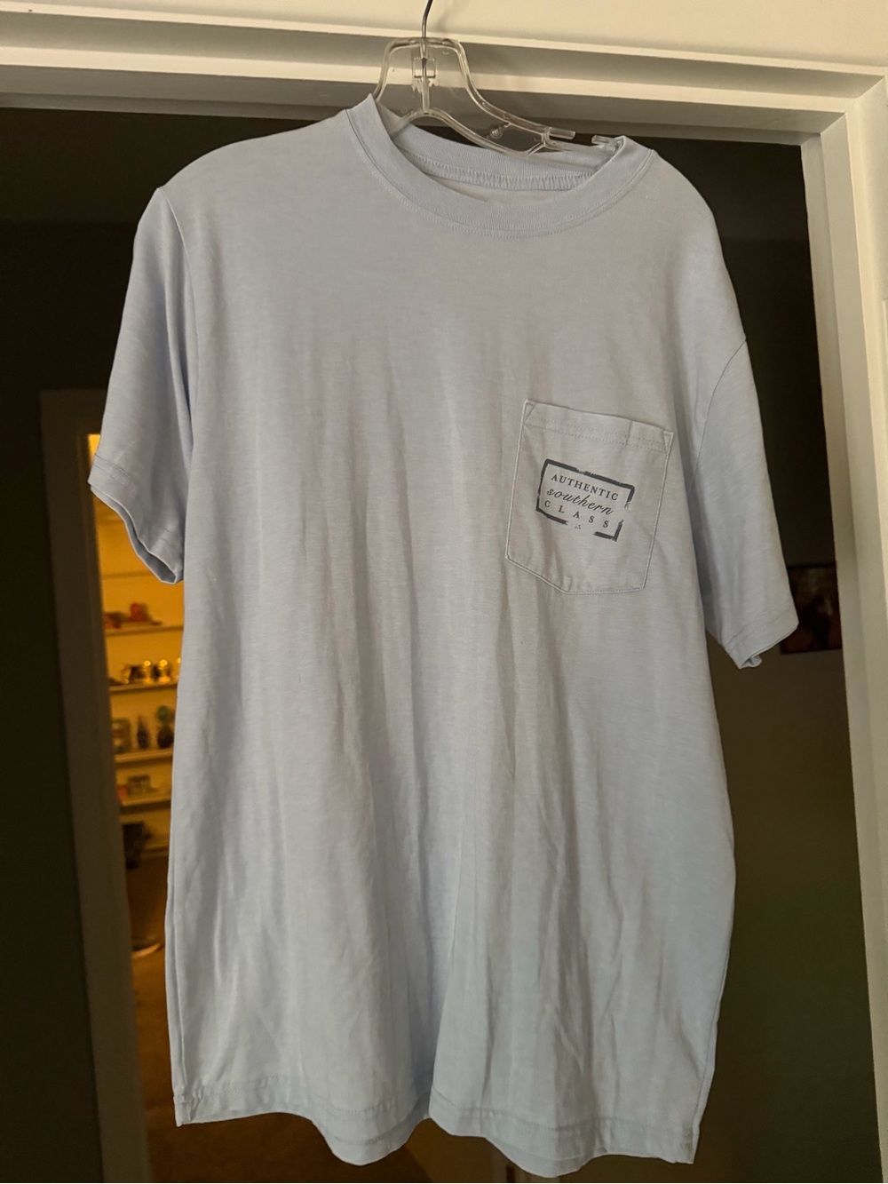 Southern Marsh Light Blue Pocket Tee - Men's